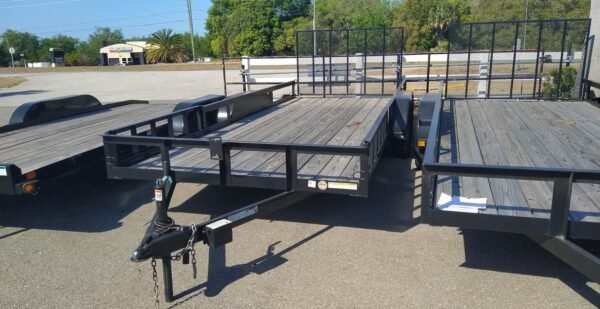 Triple Crown 7X18 Utility Trailer | Black | Rear Gate | ATV7X18 - Image 2