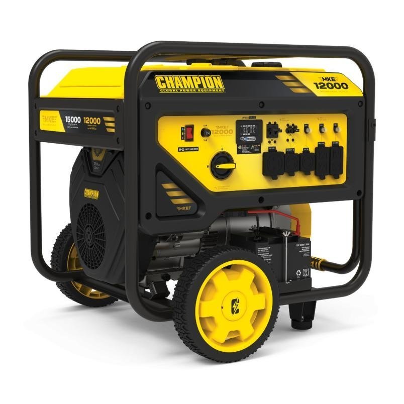 454 Champion Power Equipment 12,000-Watt Electric Start Dual Fuel Home Backup Portable Generator with CO Shield - Image 1