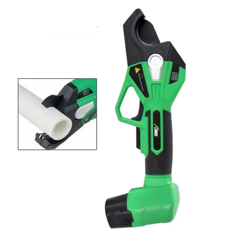 Cordless PVC Pipe Cutter FBEPS-421201 with 12V battery and Teflon-coated blade
