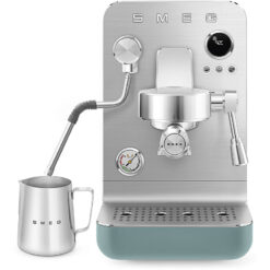 Alternative view of SMEG EMC02EGMEU kompakte Siebträgermaschine Emerald Green