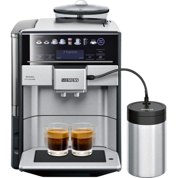 Siemens Kaffeevollautomat EQ6 Plus TE657F03DE Edelstahl Getränke Per Knopfdruck Zubereitung