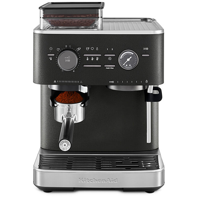 Kitchenaid 5KES6551EBK Halbautomatische Espressomaschine mit Mühle ARTISAN Farbe: Gusseisen Schwarz – Bild 2