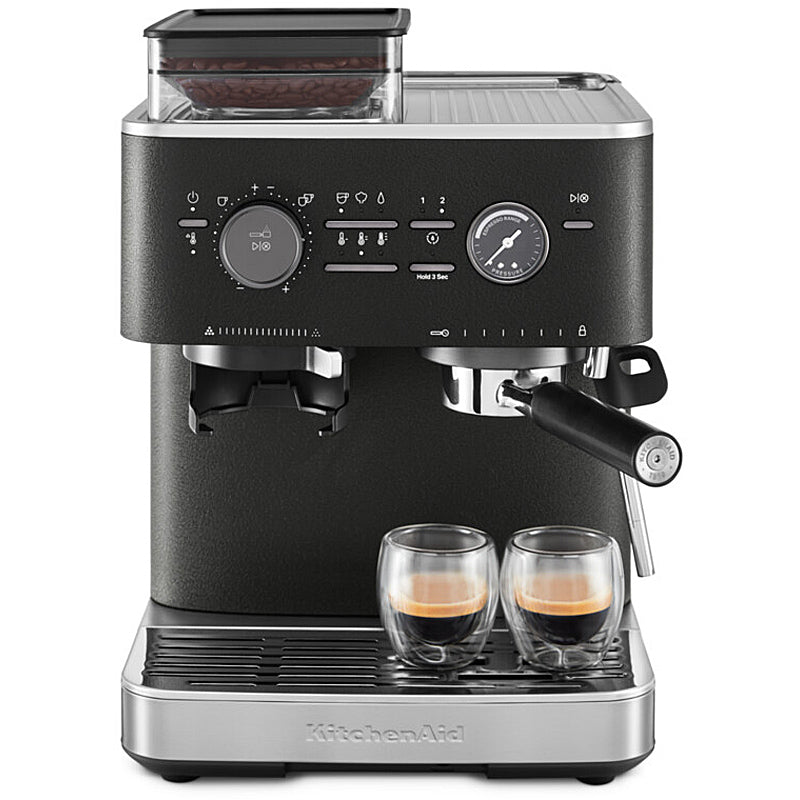 Kitchenaid 5KES6551EBK Halbautomatische Espressomaschine mit Mühle ARTISAN Farbe: Gusseisen Schwarz – Bild 5