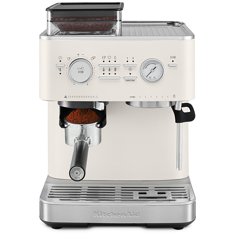 Kitchenaid 5KES6551EPL Halbautomatische Espressomaschine mit Mühle ARTISAN Farbe: Porcelain White – Bild 2