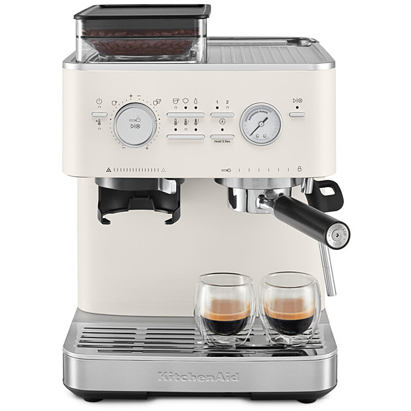 Kitchenaid 5KES6551EPL Halbautomatische Espressomaschine mit Mühle ARTISAN Farbe: Porcelain White – Bild 5