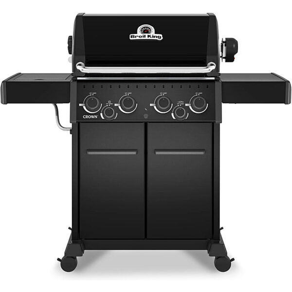 Broil King Crown 490 Shadow Gasgrill – 4 Brenner, 11,4 kW, Drehspieß & Seitenbrenner