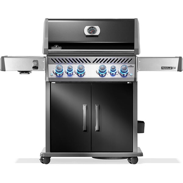 Napoleon Rogue PRO-S 525 Gasgrill Schwarz – 4 Brenner, 26,1 kW, SIZZLE ZONE™