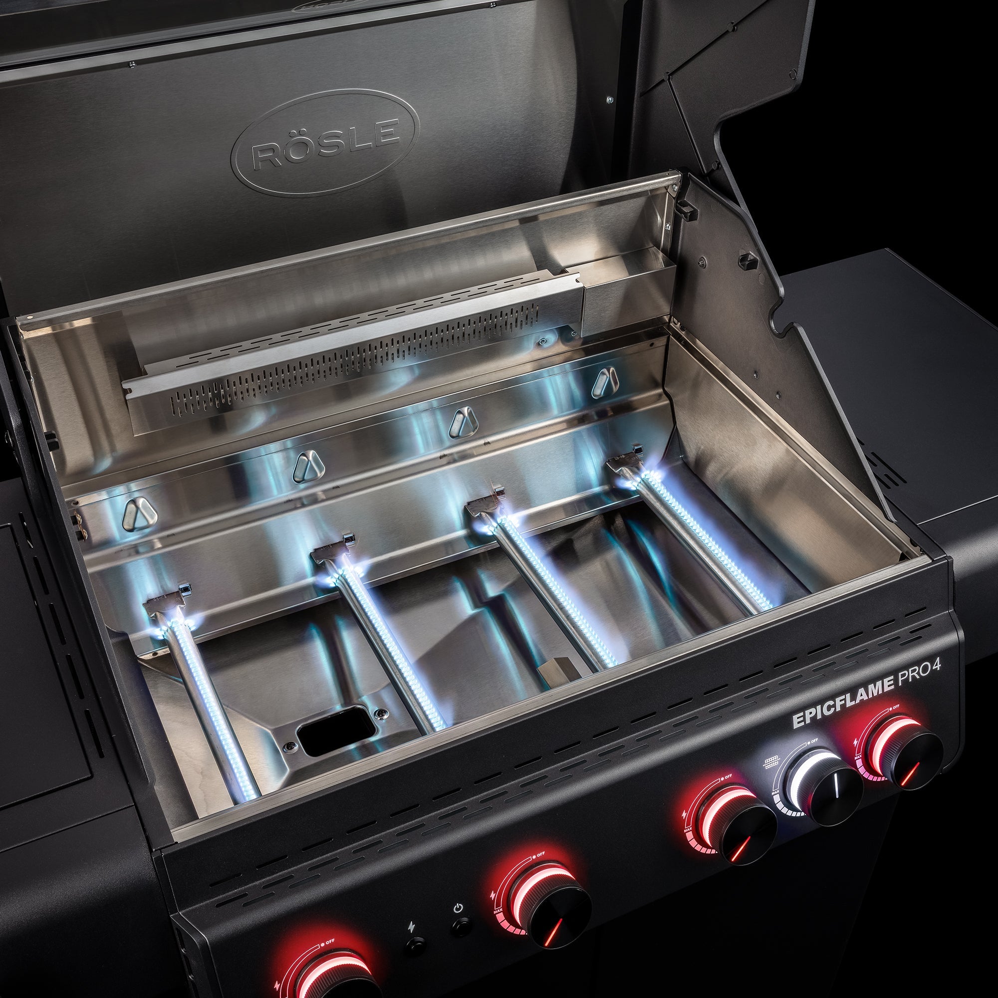 Rösle Epicflame Pro 4 Gasgrill – 4 Brenner, 24 kW, 800°C Primezone & Infrarot-Backburner – Bild 12