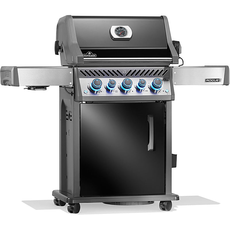 Napoleon Rogue PRO-S 425 Gasgrill – 3 Brenner, 23,75 kW, Infrarot Sizzle Zone, inkl. Drehspieß, Schwarz – Bild 2