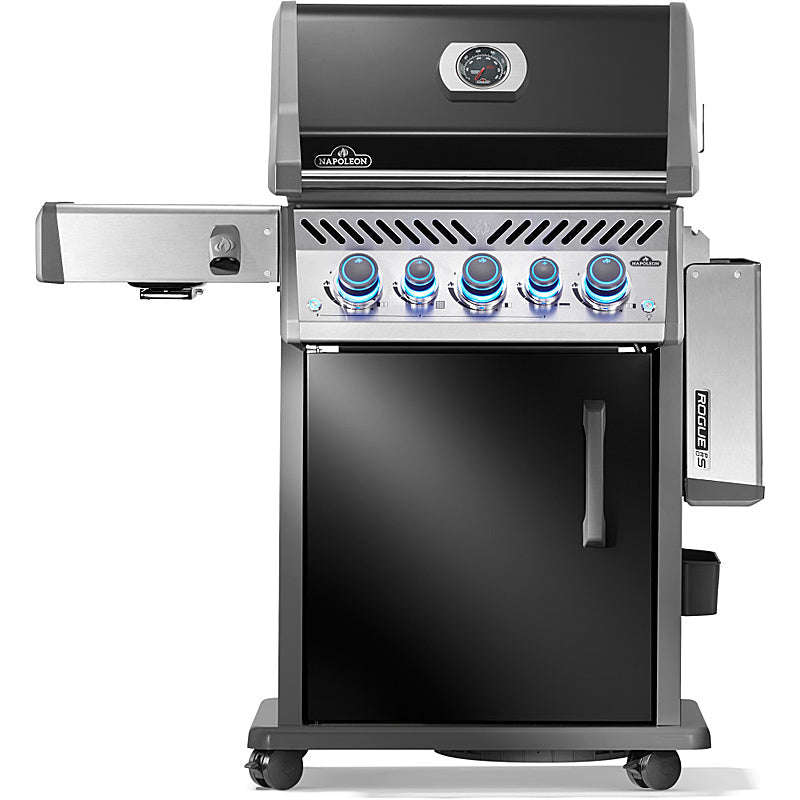 Napoleon Rogue PRO-S 425 Gasgrill – 3 Brenner, 23,75 kW, Infrarot Sizzle Zone, inkl. Drehspieß, Schwarz – Bild 8