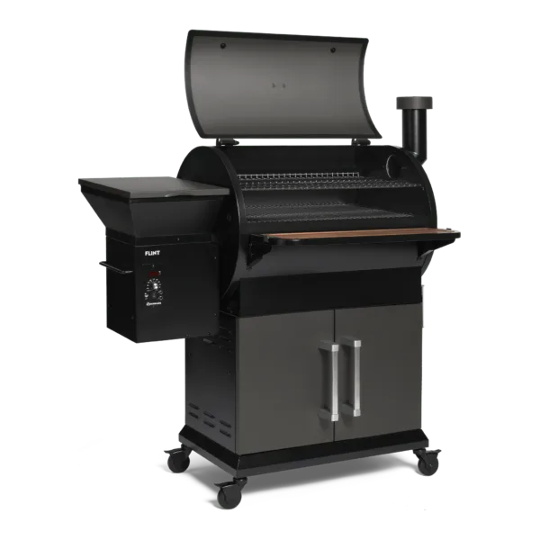 Burnhard FLINT Pelletsmoker – 70–230 °C, 9 kg Pelletkammer, 2 Garebenen