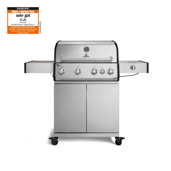 Burnhard Big FRED Deluxe Gasgrill 4 Brenner – 21,2 kW, Infrarot- & Heckbrenner