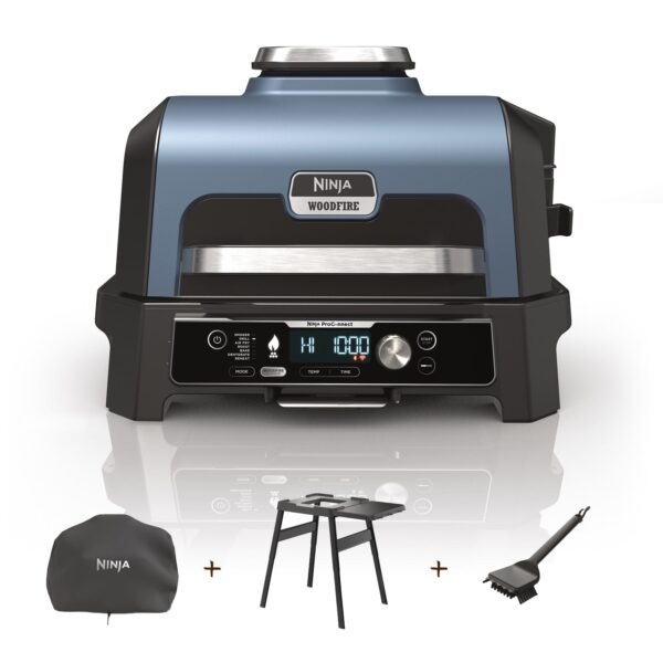 Ninja Woodfire Pro Connect XL Elektrischer Outdoor Grill & Smoker – 1700W, App-Steuerung, 45×31 cm
