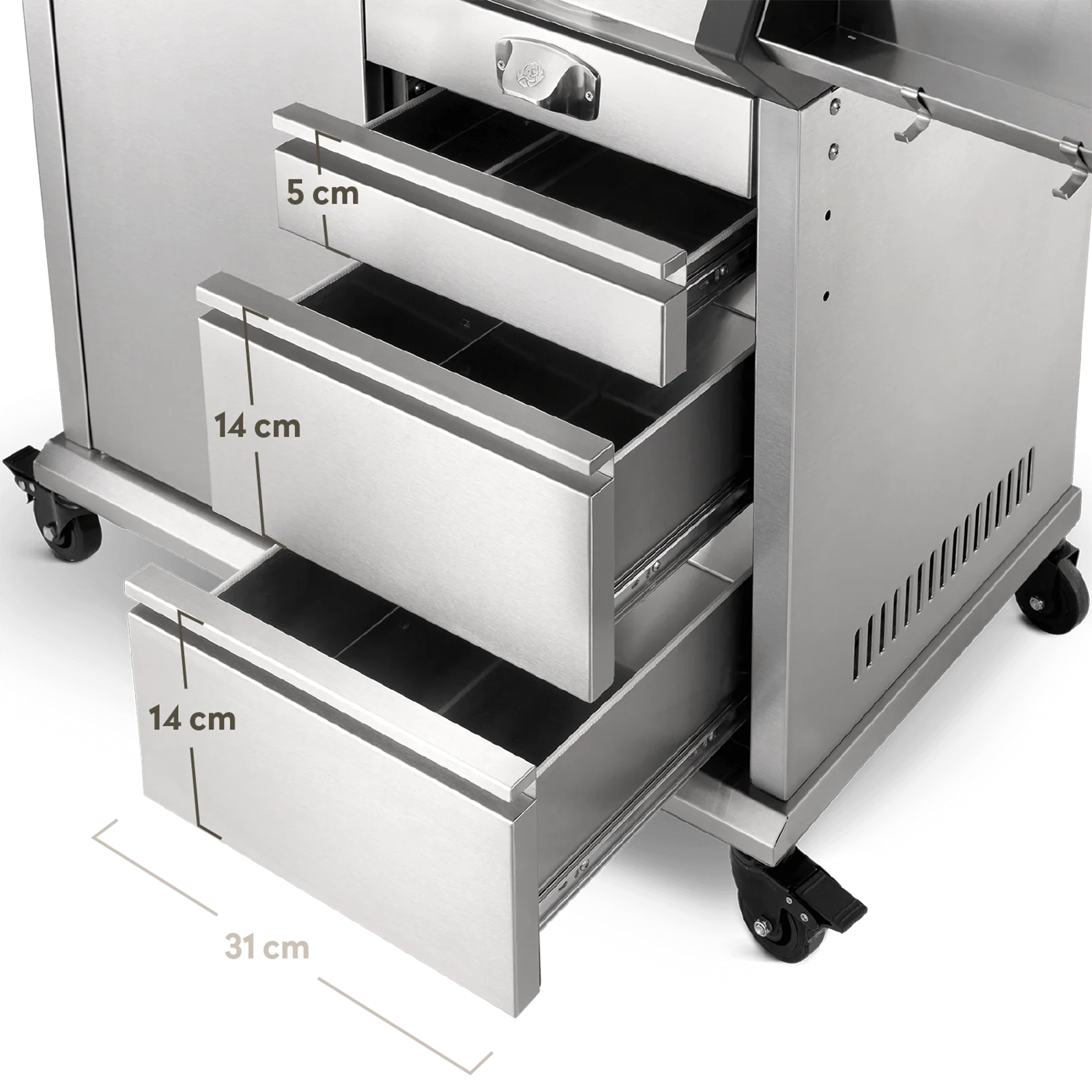 Burnhard Big Earl Gasgrill 4 Brenner 23 kW | Infrarotbrenner 900°C | 79×43 cm Grillfläche – Bild 4