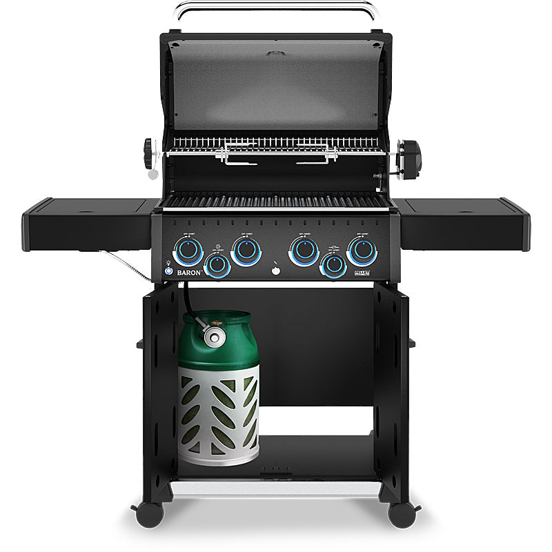 Broil King Baron 490 X Shadow Gasgrill incl. Drehspieß-Set, Pellet-Ready – Bild 2