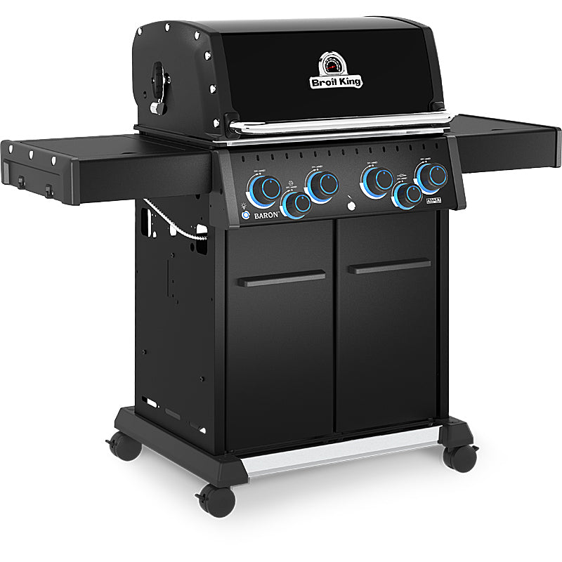 Broil King Baron 490 X Shadow Gasgrill mit Drehspieß-Set | 4 Brenner, 18,5 kW, Pellet-Ready – Bild 3