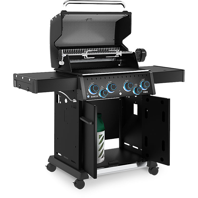 Broil King Baron 490 X Shadow Gasgrill incl. Drehspieß-Set, Pellet-Ready – Bild 4