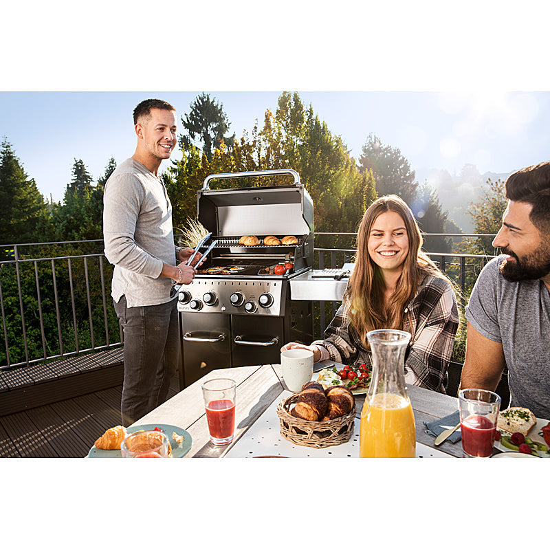 Broil King Baron 490 Black Gasgrill 4 Brenner 11,4 kW Drehspieß Gussroste – Bild 6
