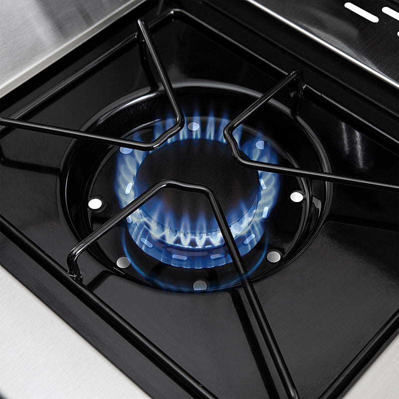 Broil King Baron 490 Black Gasgrill 4 Brenner 11,4 kW mit Drehspieß & Gussrosten – Bild 13