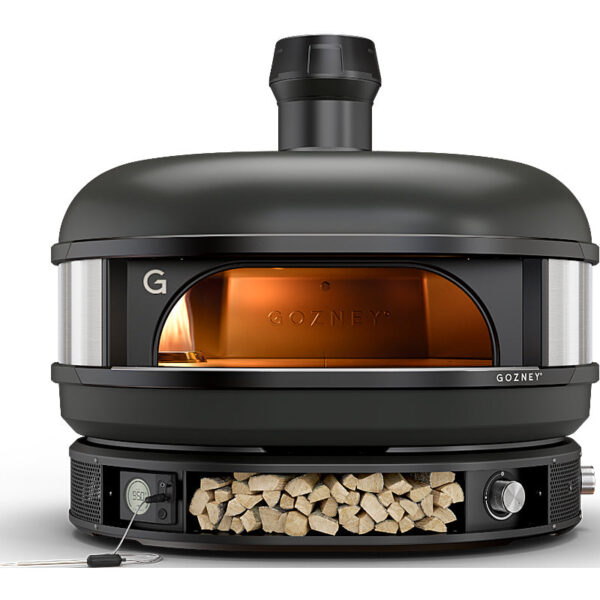 Gozney Dome Dual Fuel Pizzaofen Off Black – Holz & Gas, bis 500 °C, für 16" Pizza
