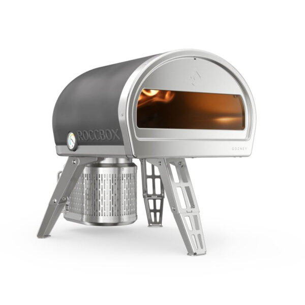 Gozney Roccbox Pizzaofen Grau – tragbar, bis 500 °C, Steinboden, 30-cm-Pizza