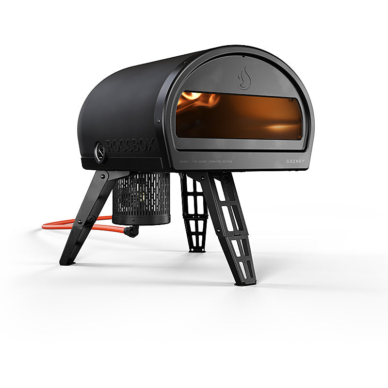Gozney Roccbox Pizzaofen Schwarz – Gas, 500 °C, 31,5 × 34 cm Backfläche